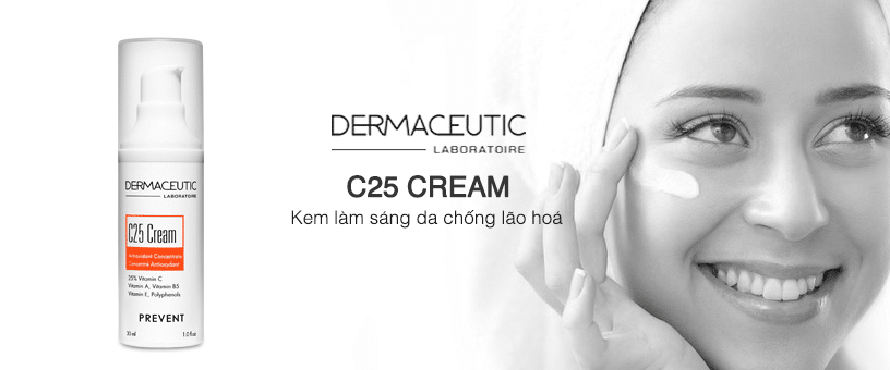 kem lam sang da chong lao hoa dermaceutic c25 cream 1