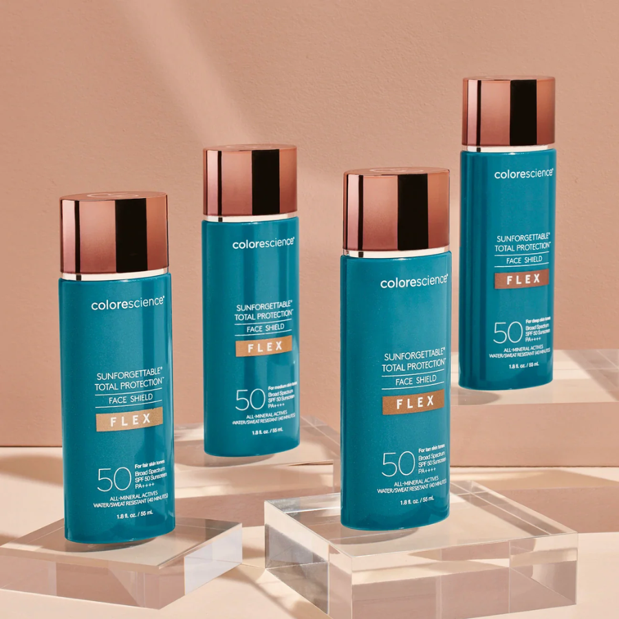 Kem chống nắng khoáng có màu & thích ứng với tone da Colorescience Sunforgettable Total Protection Face Shield FLEX SPF50